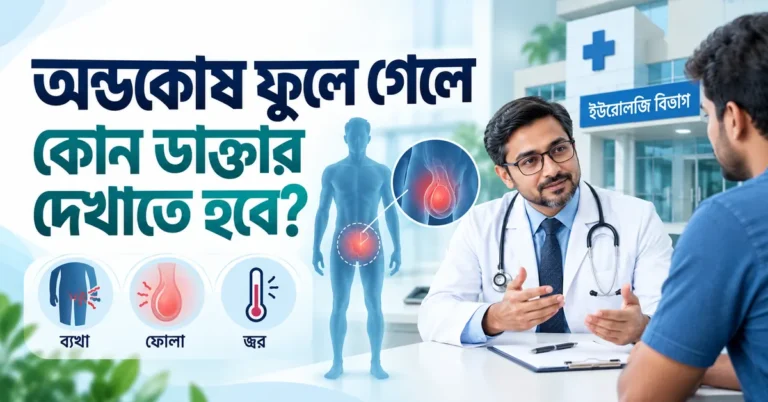 অন্ডকোষ ফুলে গেলে কোন ডাক্তার দেখাতে হবে